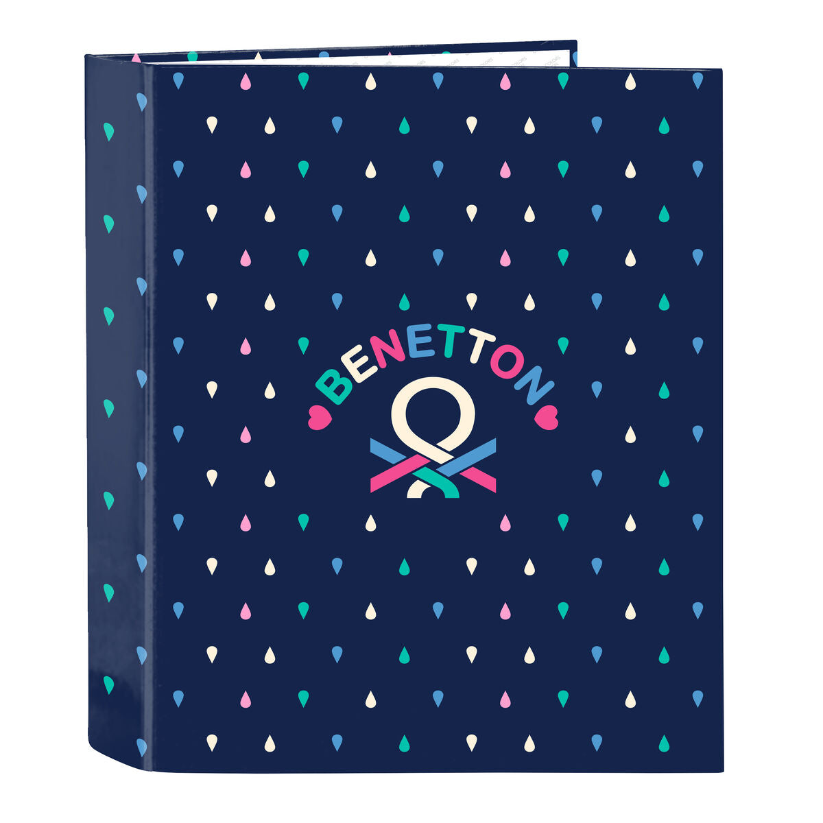 Reliure à anneaux Benetton Drop Multicouleur A4 27 x 33 x 6 cm
