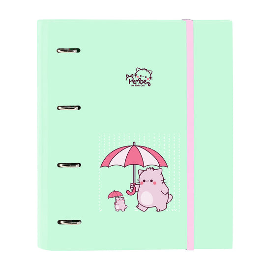 Reliure à anneaux Pembe The pink cat Multicouleur 27 x 32 x 3.5 cm