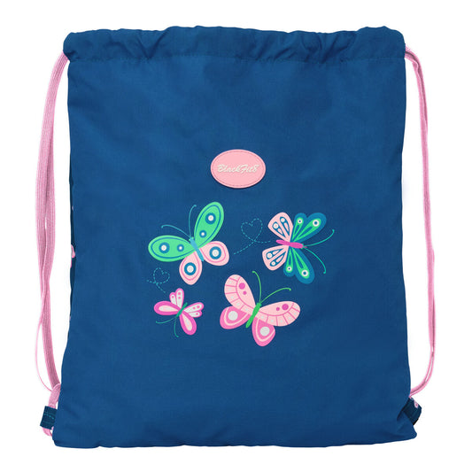Sac à dos serré par des ficelles BlackFit8 Mariposas Multicouleur 35 x 40 x 1 cm