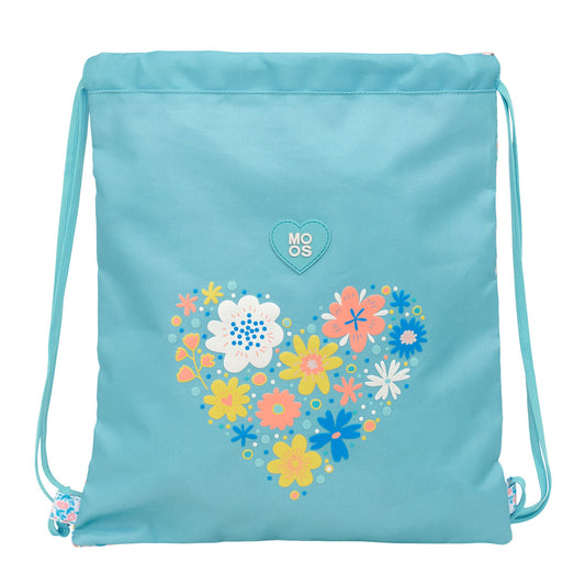 Sac à dos serré par des ficelles Moos Fiori Multicouleur 35 x 40 x 1 cm