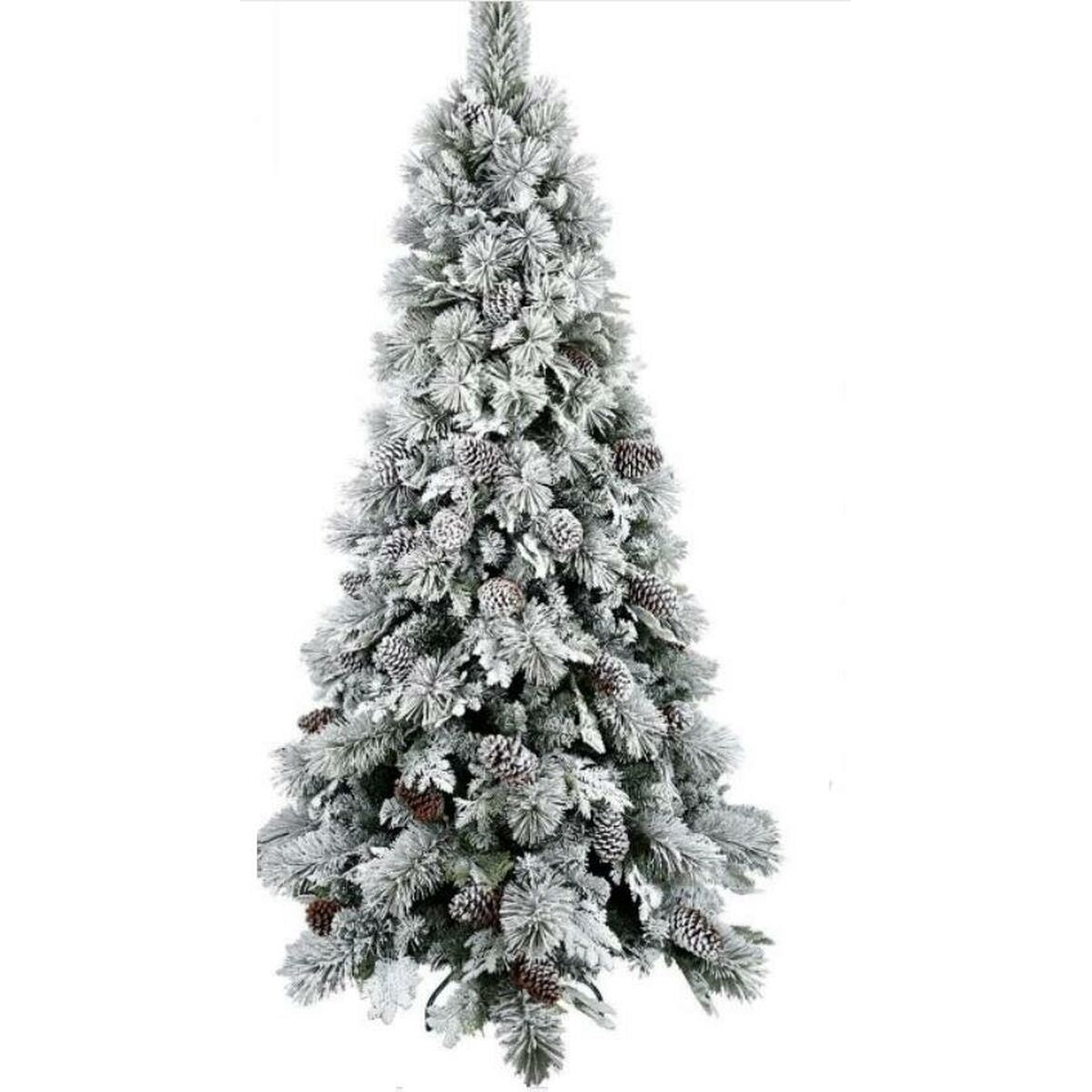 Sapin de Noël Home ESPRIT Blanc PVC Aluminium Enneigé 94 X 94 X 150 CM
