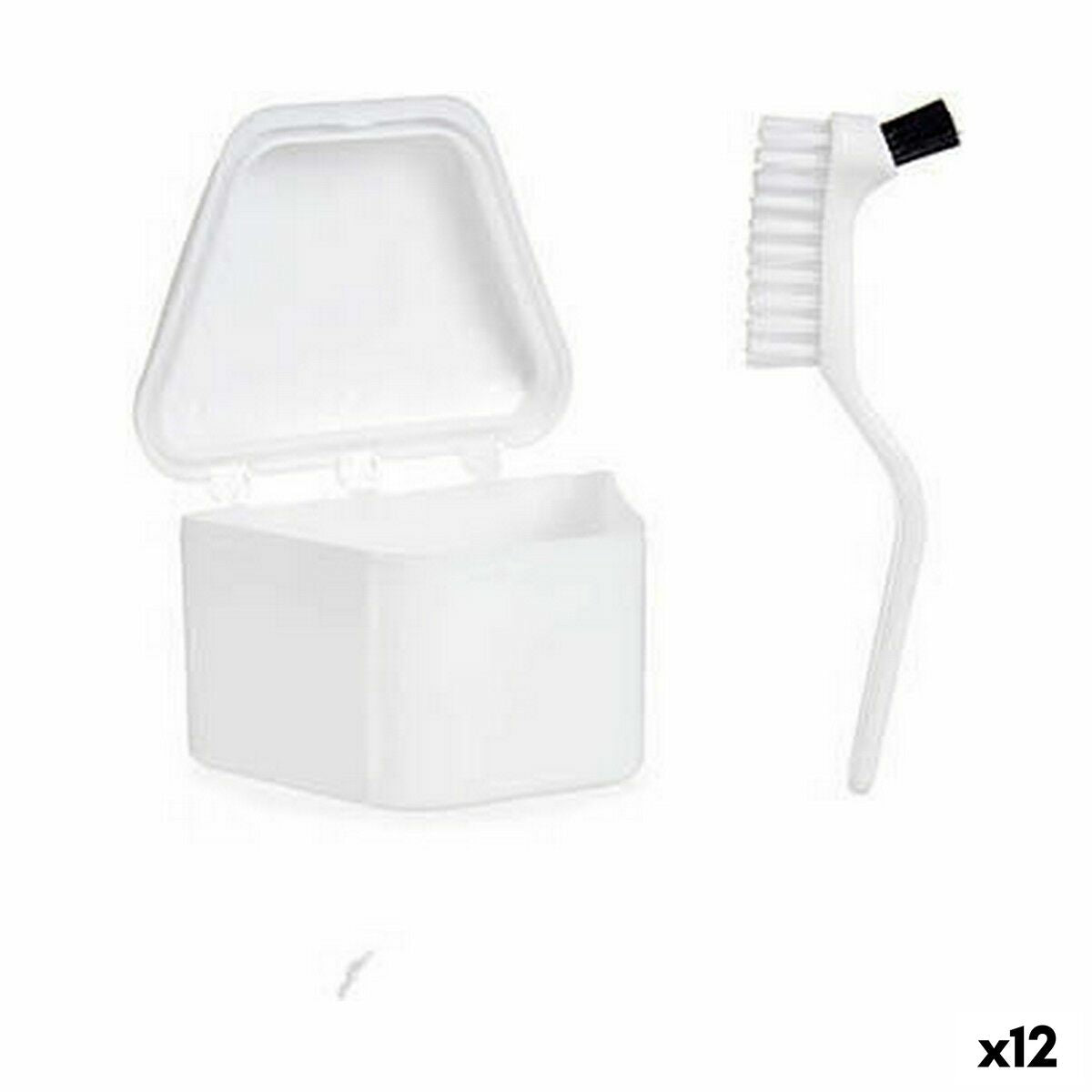 Set pour Dentiers Berilo Blanc polypropylène (12 Unités)