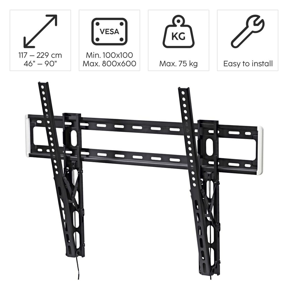 Support de TV Hama 00220818 100" 75 Kg
