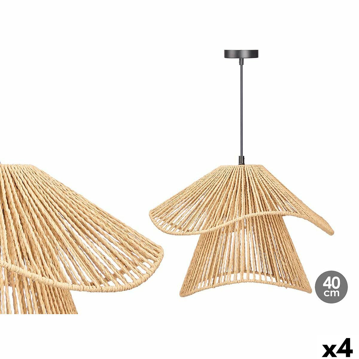 Suspension Gift Decor Noir Naturel Métal Papier 40 W 41 x 30 x 41 cm (4 Unités)