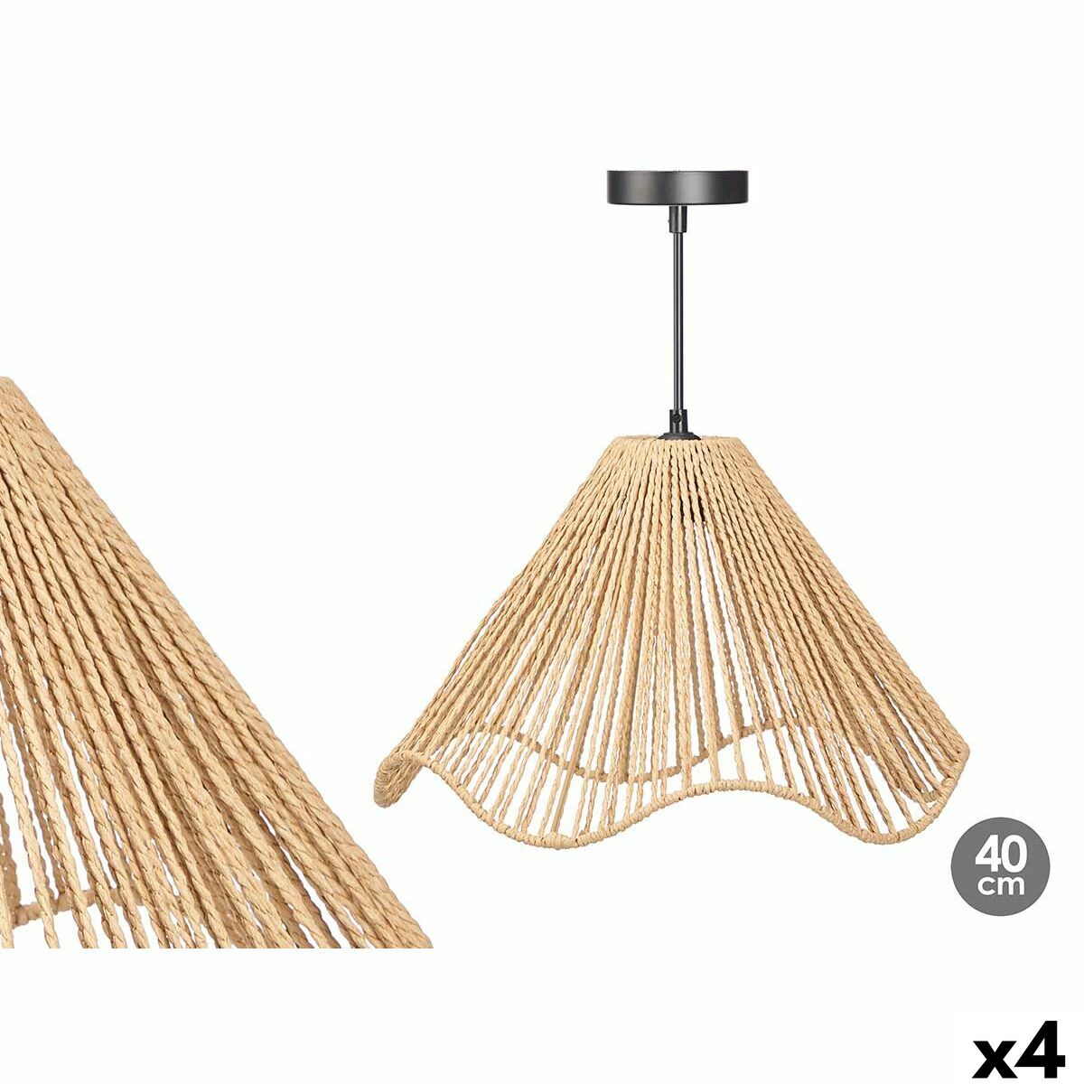 Suspension Gift Decor Noir Naturel Métal Papier Plastique 40 W 40 x 25 x 40 cm (4 Unités)