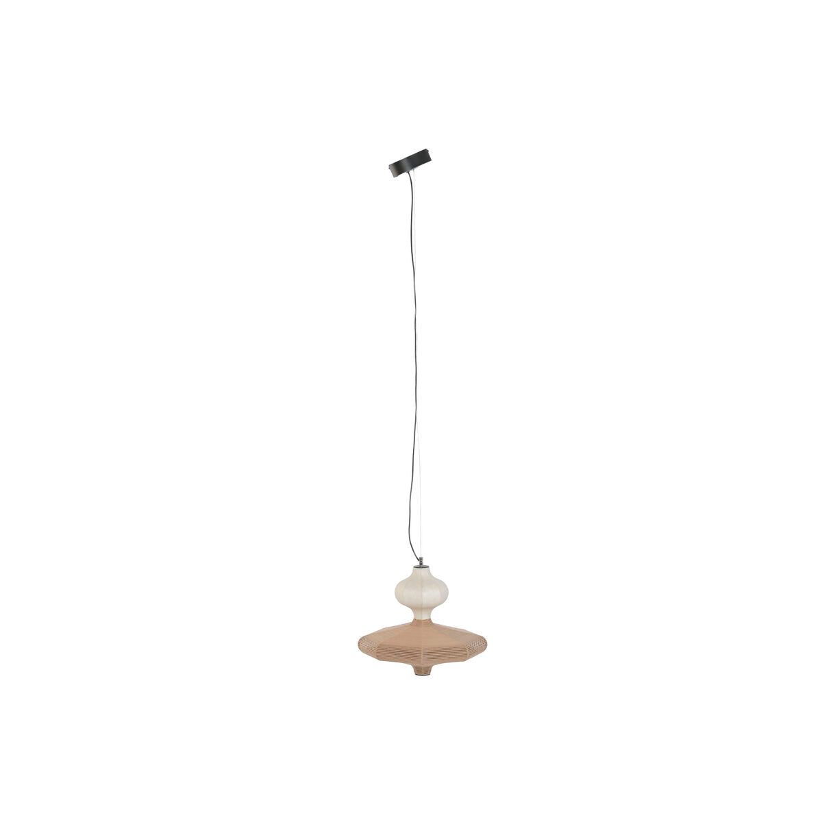 Suspension Home ESPRIT Blanc Naturel Papier Acier 50 X 50 X 40,6 CM