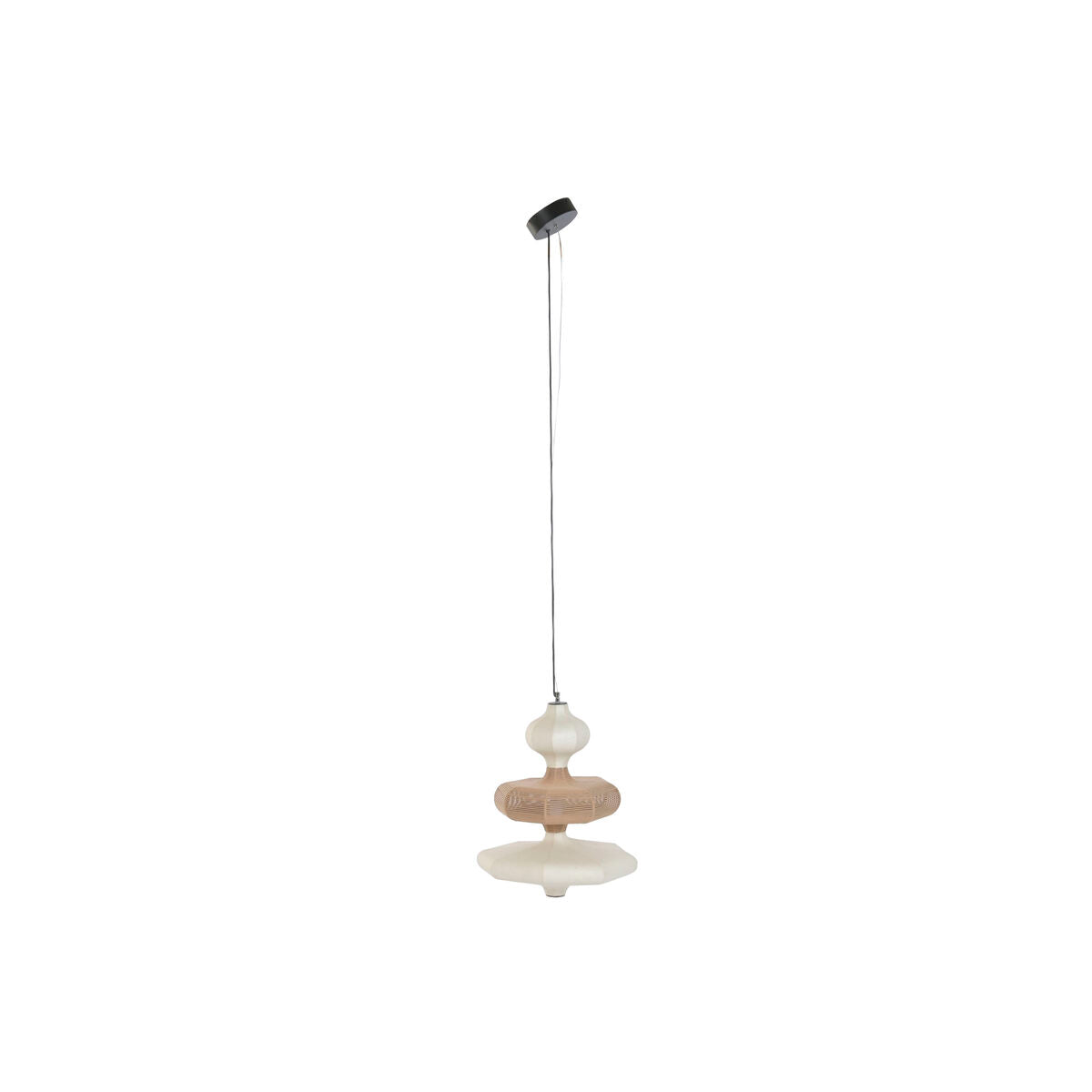 Suspension Home ESPRIT Blanc Naturel Papier Acier 50 X 50 X 60,6 CM