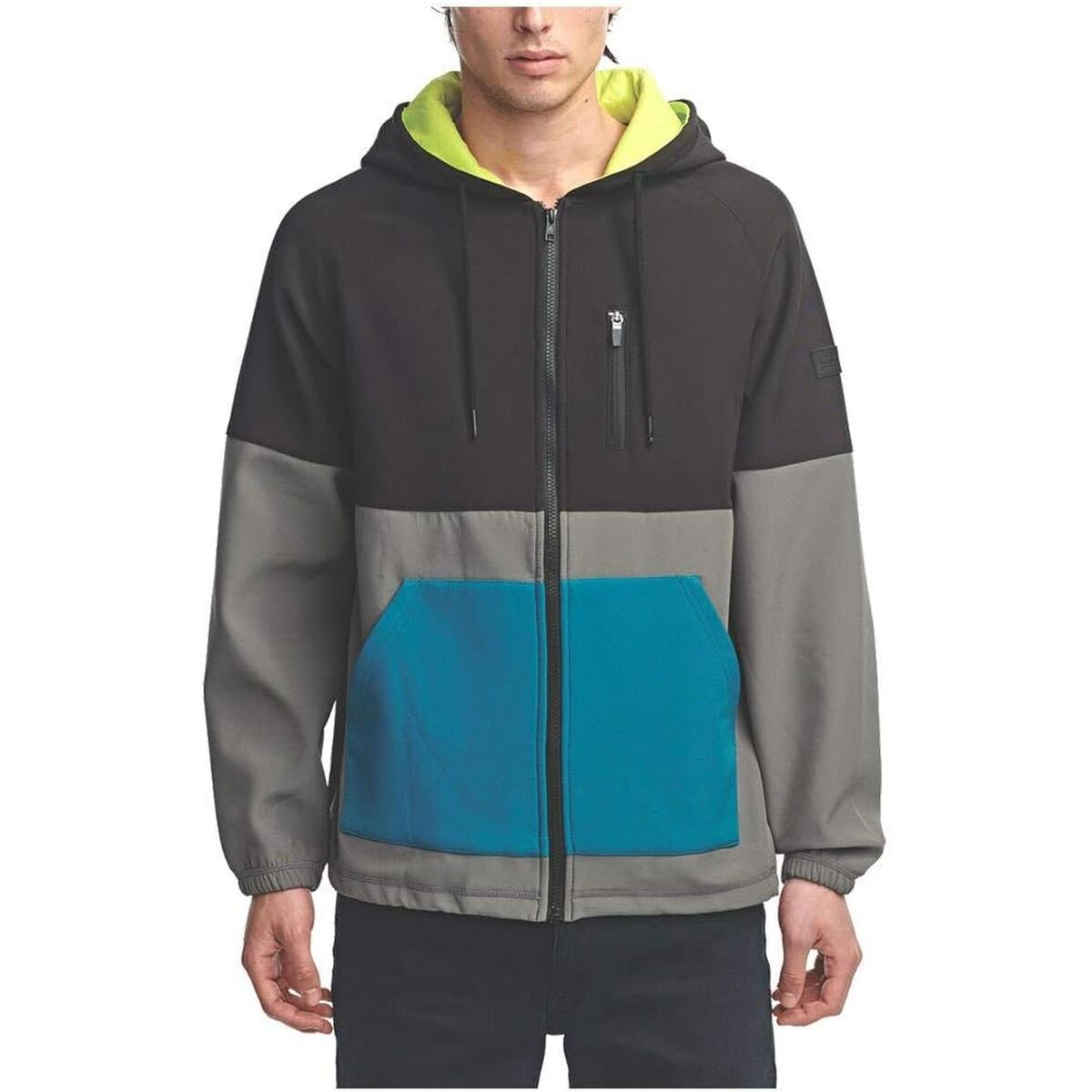 Sweat à capuche homme Hazard Multicouleur