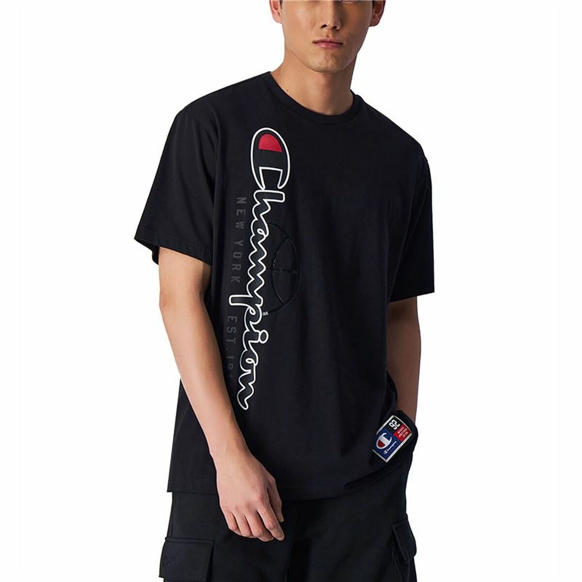 T-shirt à manches courtes homme Champion Crewneck Noir