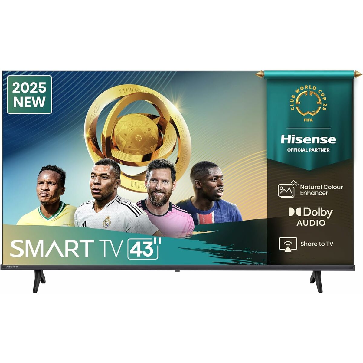TV intelligente Hisense 43A6Q        43 43" 4K Ultra HD LED HDR D-LED Mode hôtel