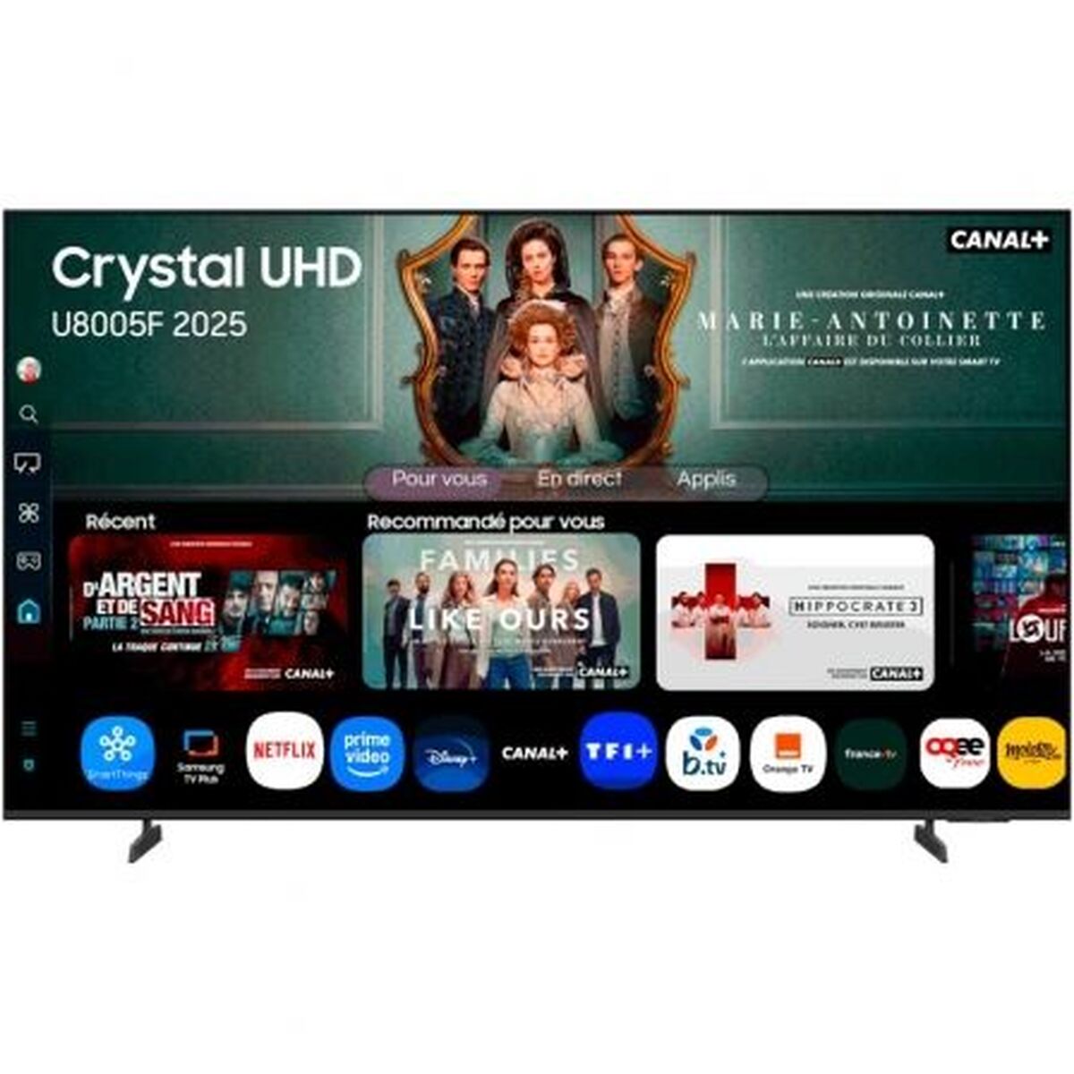 TV intelligente Samsung TU65U8005FUXXC 4K Ultra HD 65" LED HDR QLED