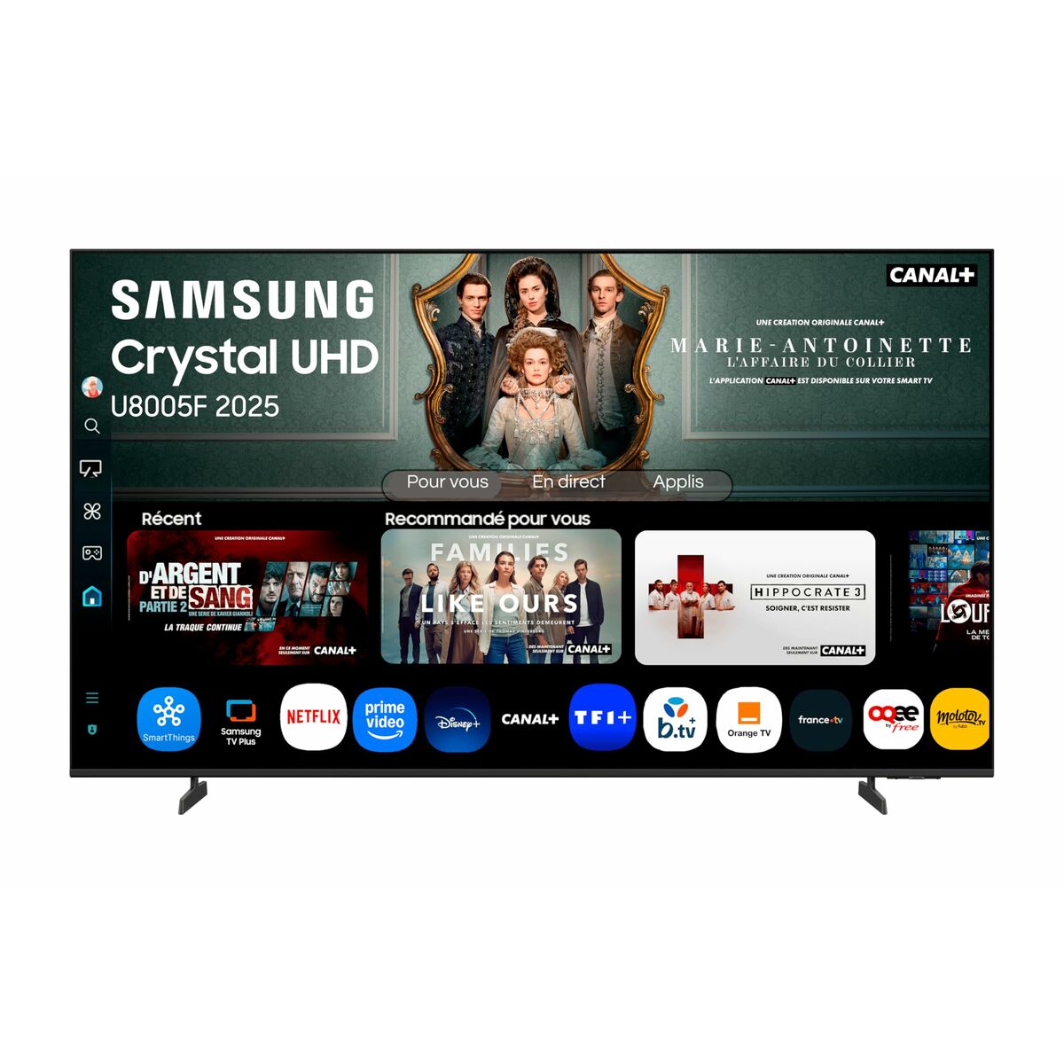 TV intelligente Samsung TU75U8075FUX 75 75" 4K Ultra HD LED HDR