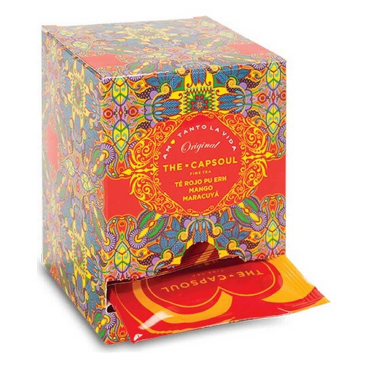 Thé rouge The Capsoul Pirámides Ensobradas Grenadille (fruit de la passion) (15 Unités)