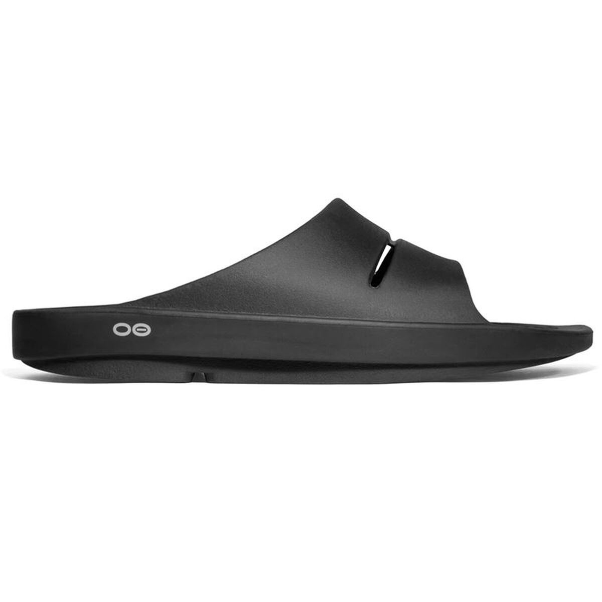 Tongs pour Homme OOfos Recovery Ooahh Noir