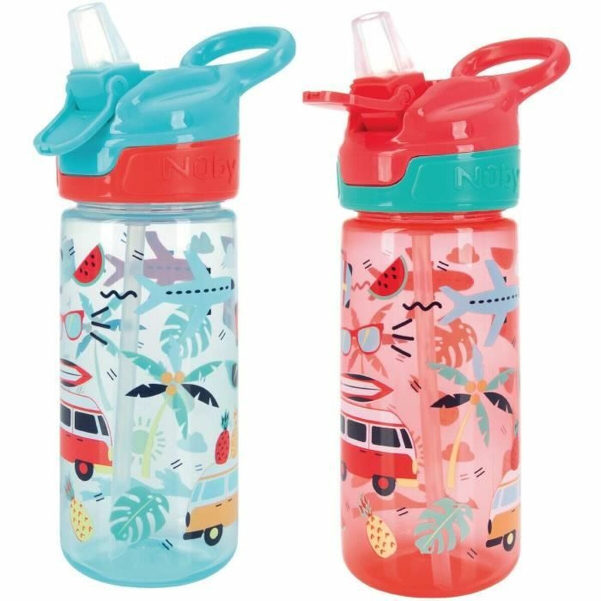 Training Glass Nûby Pink Rose 540 ml