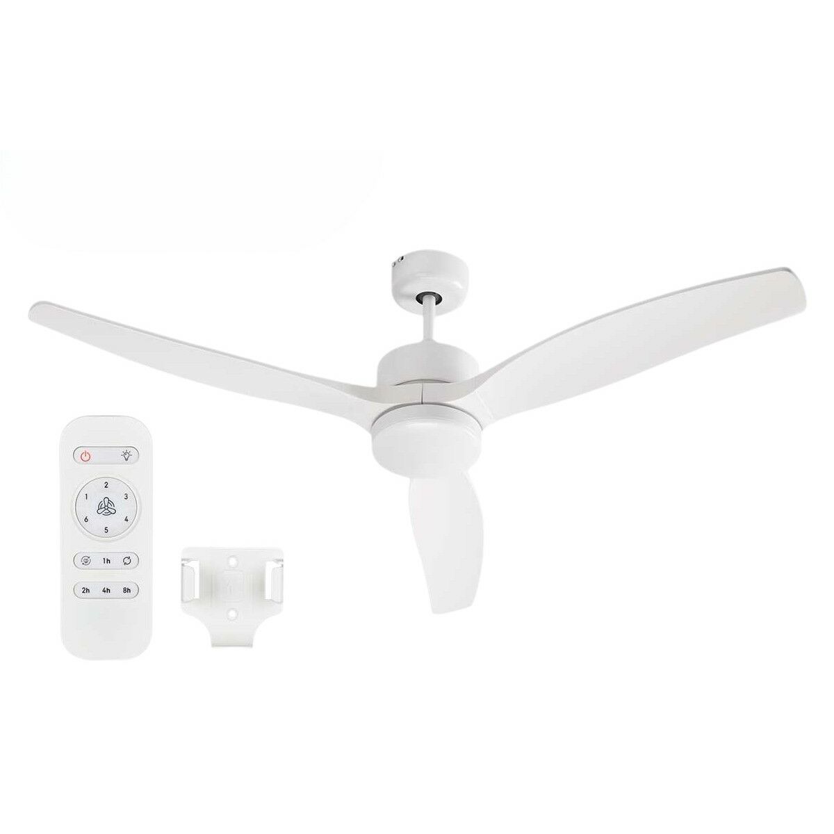 Ventilateur de Plafond avec Lumière Argon Blanc 40 W Ø 132 cm