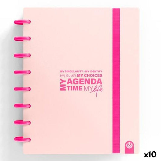 Agenda Carchivo My Agenda Time My Lfe Rose A5 (10 Unités)