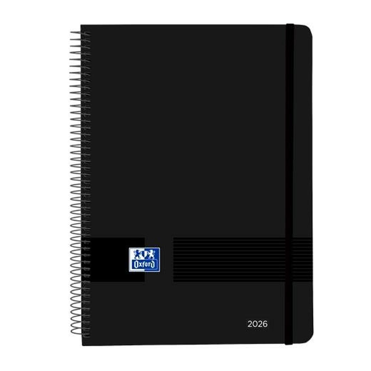 Agenda Oxford LIVE&GO Noir A5 21 x 14,8 cm 2026 (5 Unités)