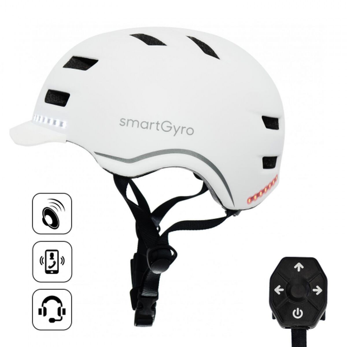 Casque pour Trottinette Électrique Smartgyro Smart Pro Blanc