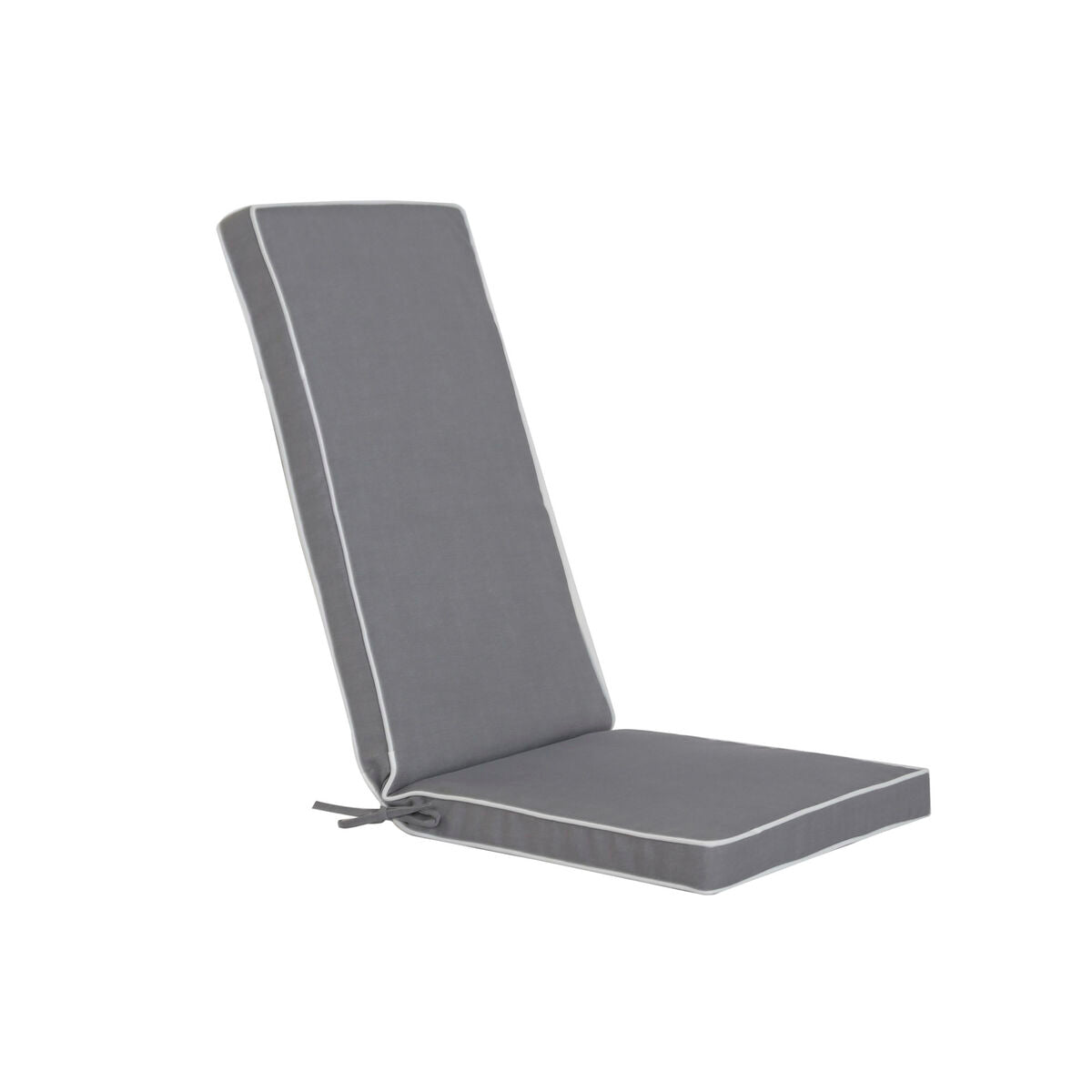 Coussin pour chaise longue Home ESPRIT Blanc Gris clair Jardin 115 x 42 x 5 cm