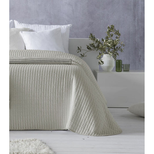 Couvre-Lit Hosteline Agnès — Beige, Lit 1 Personne