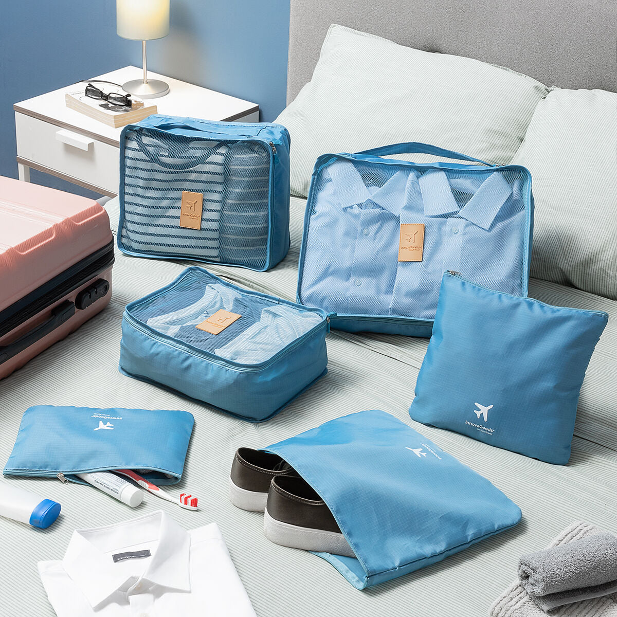 Ensemble de Sacs de Rangement pour Bagage Luggan InnovaGoods — 6 Pièces