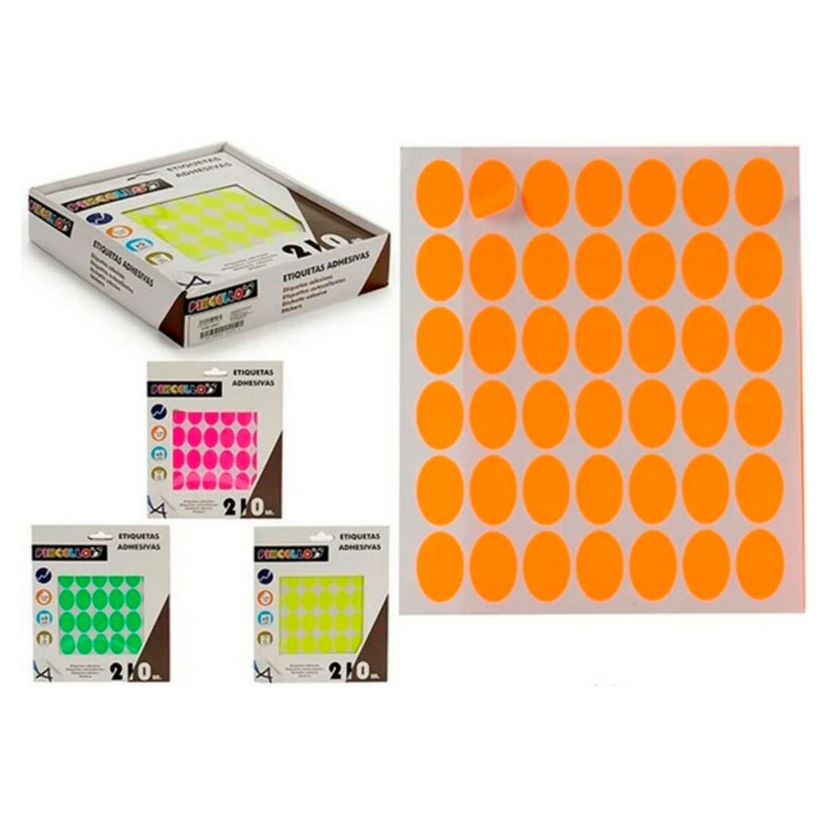 Étiquettes adhésives Pincello OVAL S4 (Reconditionné A)