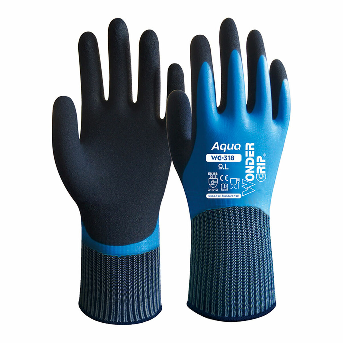 Gants de travail Wonder Grip Bleu