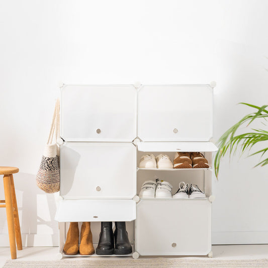 Rangement Modulaire Chaussures InnovaGoods — 36 Paires, Cubes Empilables