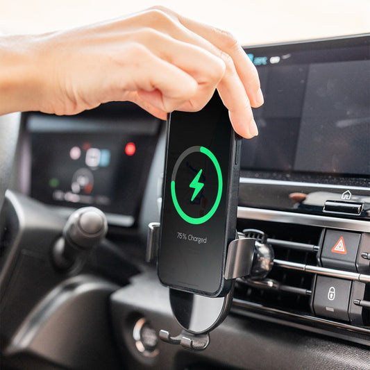 Support Voiture Chargeur Sans Fil InnovaGoods — Charge Rapide en Conduisant
