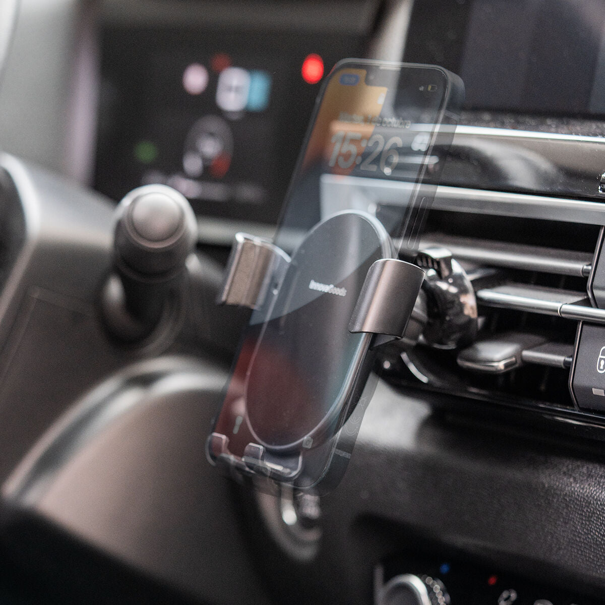 Support Voiture Chargeur Sans Fil InnovaGoods — Charge Rapide en Conduisant