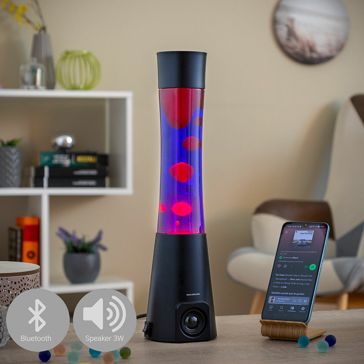 Lampe à Lave avec Haut-Parleur Maglamp InnovaGoods