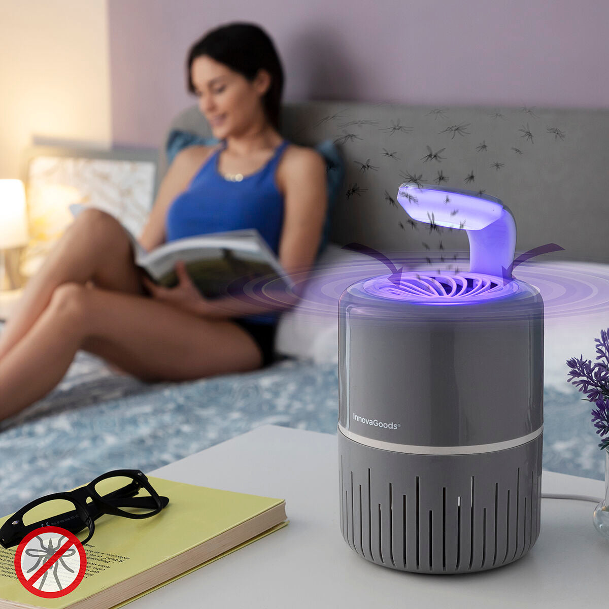 Lampe Anti-Moustiques à Aspiration KL Drain InnovaGoods