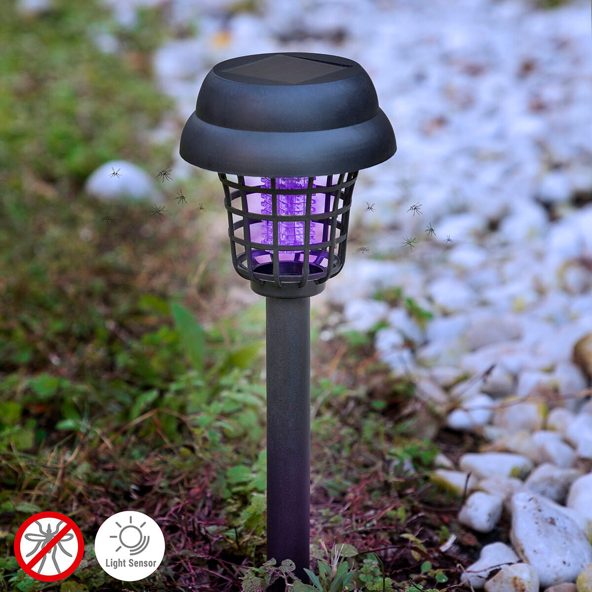 Lampe de Jardin Solaire Anti-Moustiques Garlam InnovaGoods