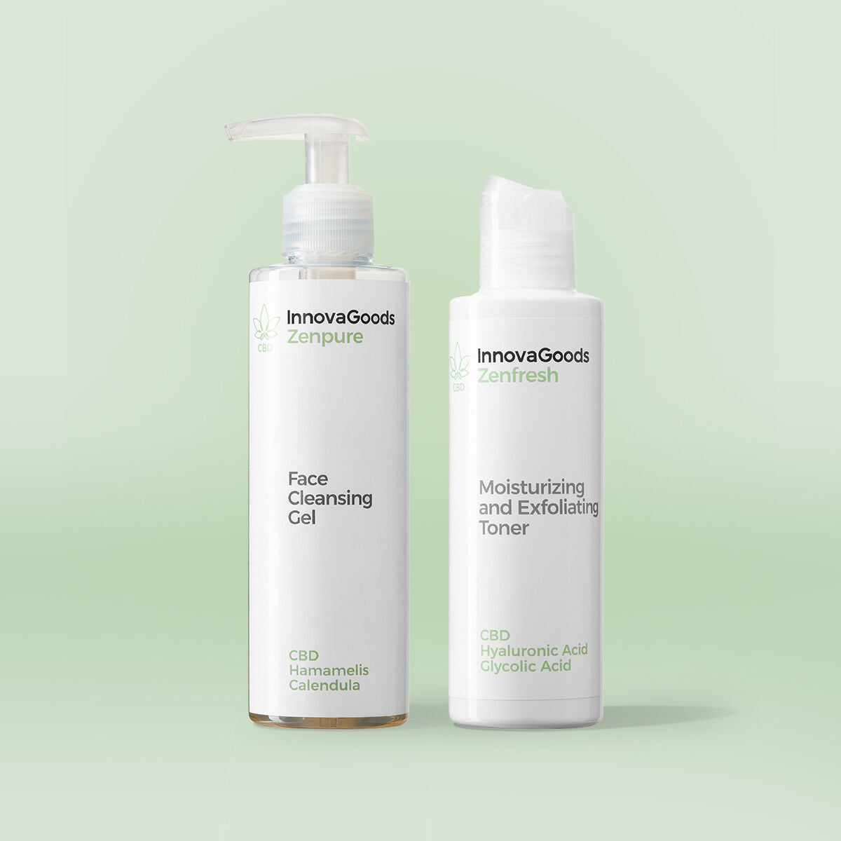 Pack Duo Nettoyage Visage CBD InnovaGoods