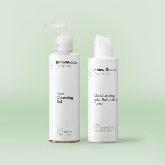 Pack Duo Nettoyage Visage CBD InnovaGoods