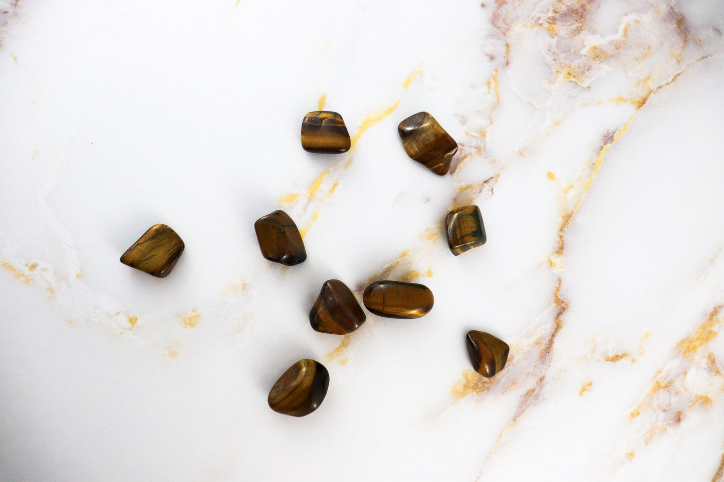 Tiger eye rolled stone