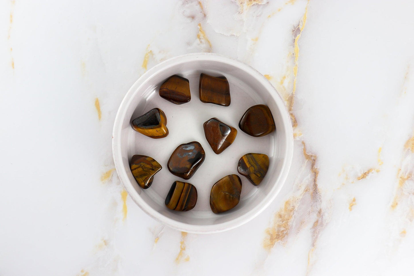 Tiger eye rolled stone