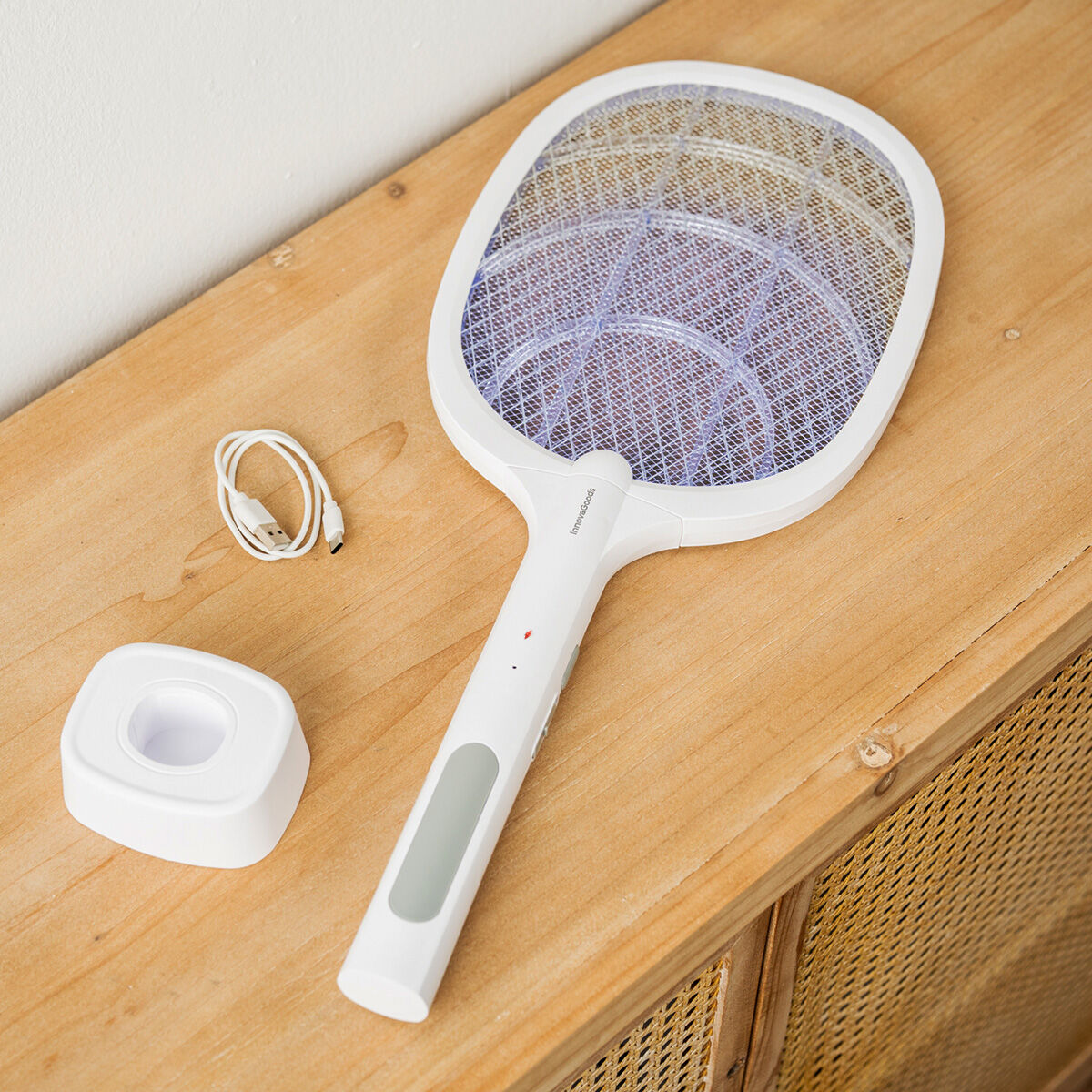 Raquette Anti-Insectes Rechargeable 2 en 1 Elecfly InnovaGoods