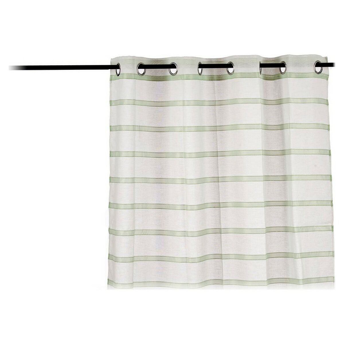 Rideau Gift Decor Vert 140 x 260 cm Visillo Rayures