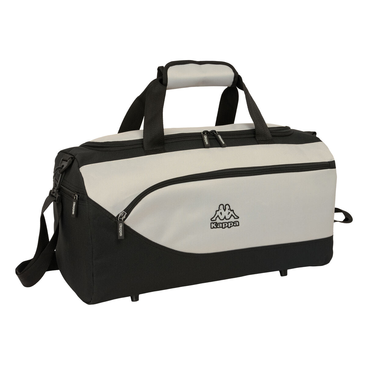 Sac de Sport Kappa Grey Noir Gris 50 x 25 x 25 cm