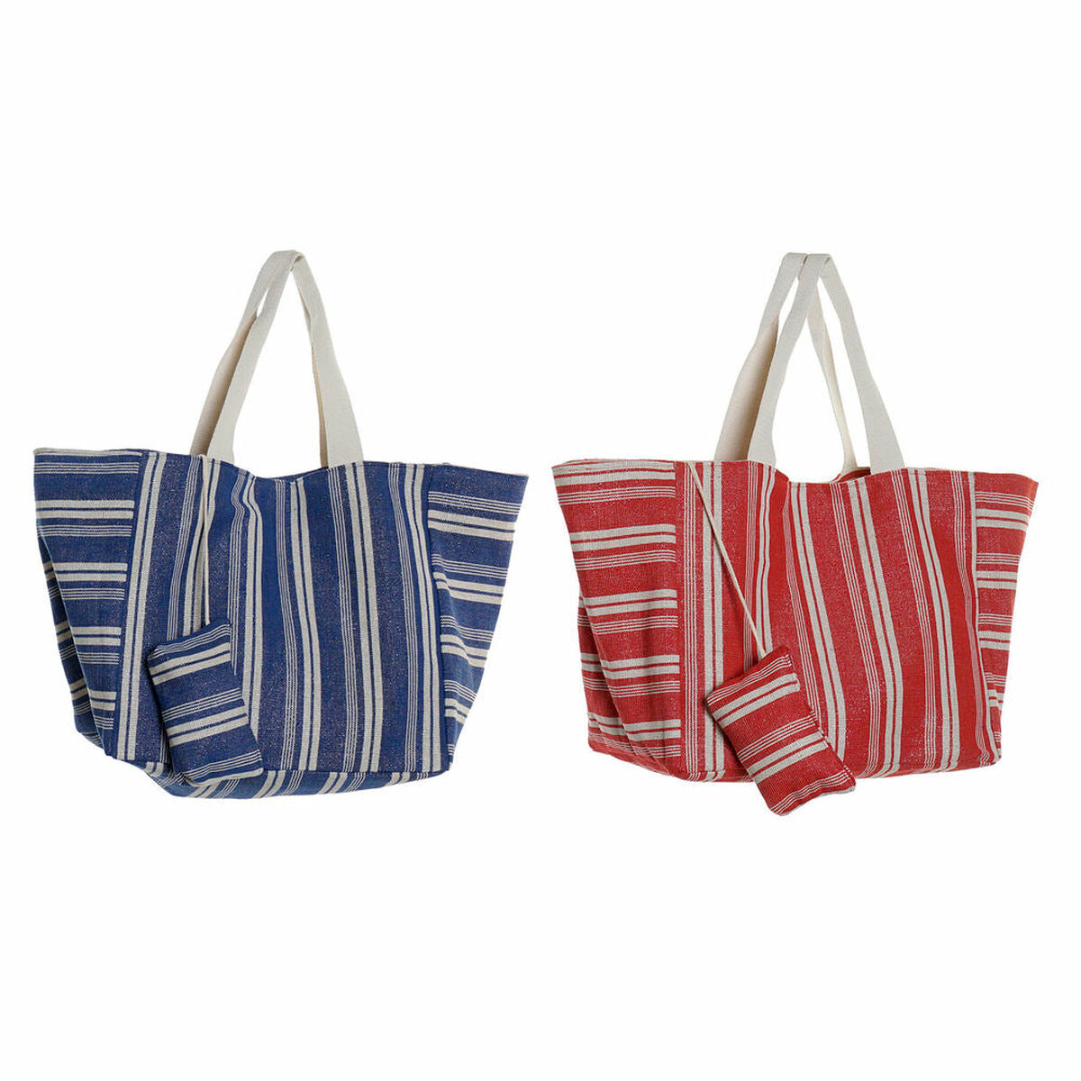 Sac Porte-Monnaie DKD Home Decor Bleu Rouge