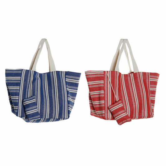 Sac Porte-Monnaie DKD Home Decor Bleu Rouge