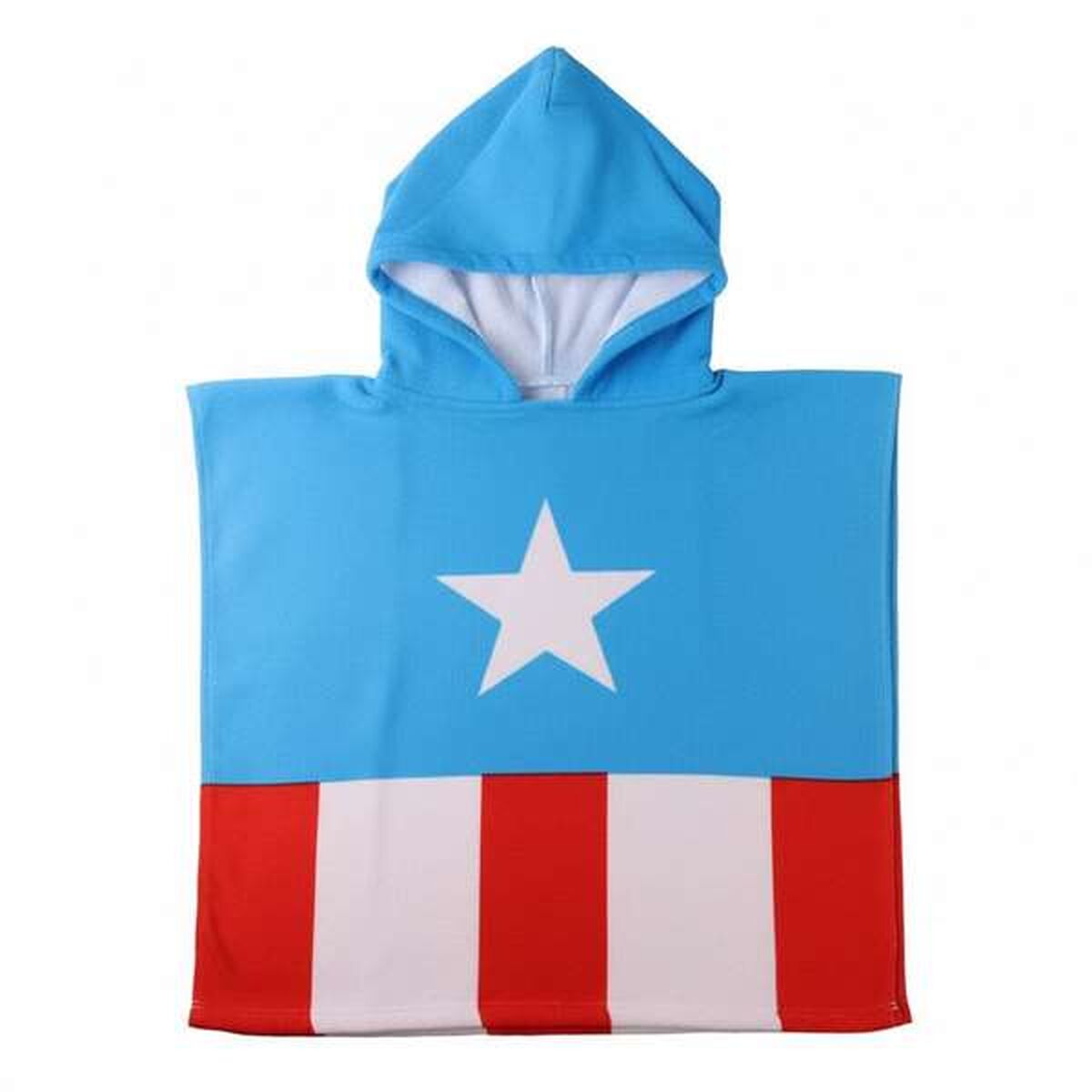 Serviette poncho avec capuche The Avengers Bleu 55 x 77 cm