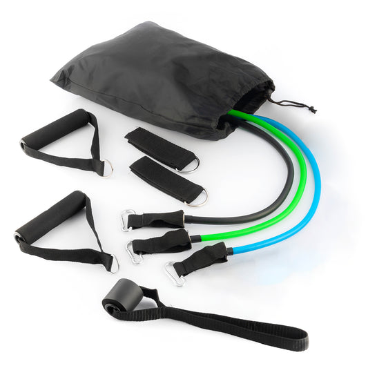 Set de Bandes de Résistance avec Accessoires et Guide d'Entraînement White Label 3 Unités