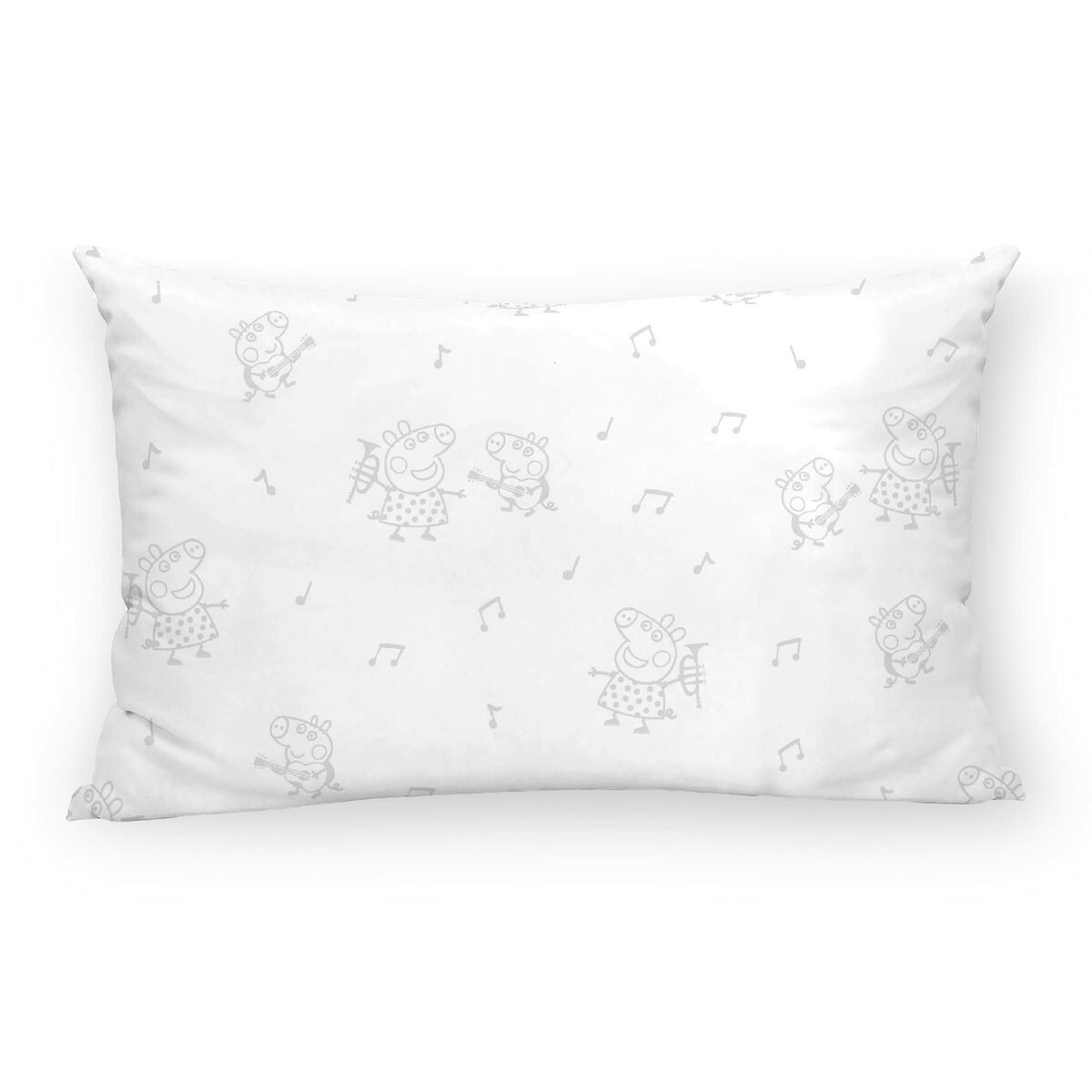 Taie d'oreiller Peppa Pig Gris Multicouleur 30 x 50 cm 100% coton