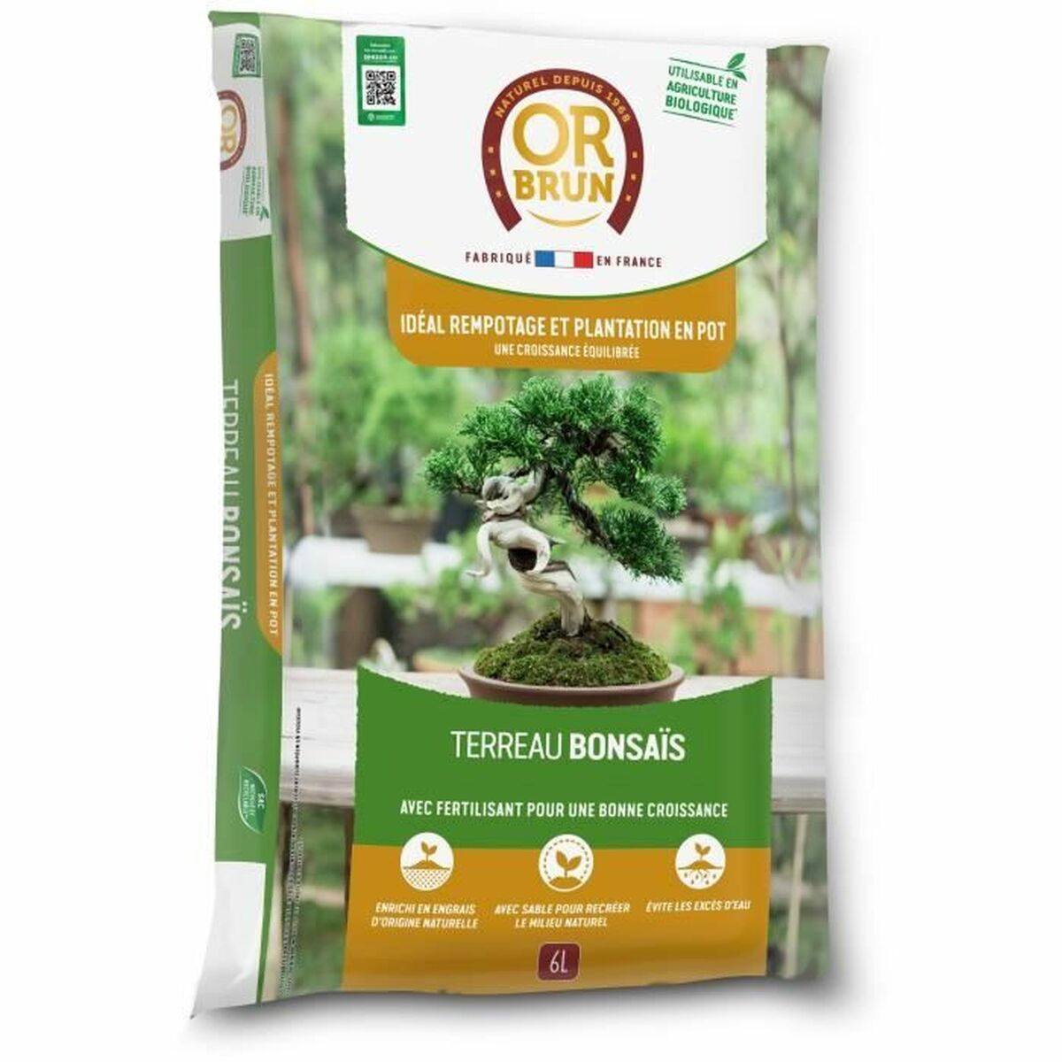 Terreau d'Empotage Or Brun Brown Gold 6 L